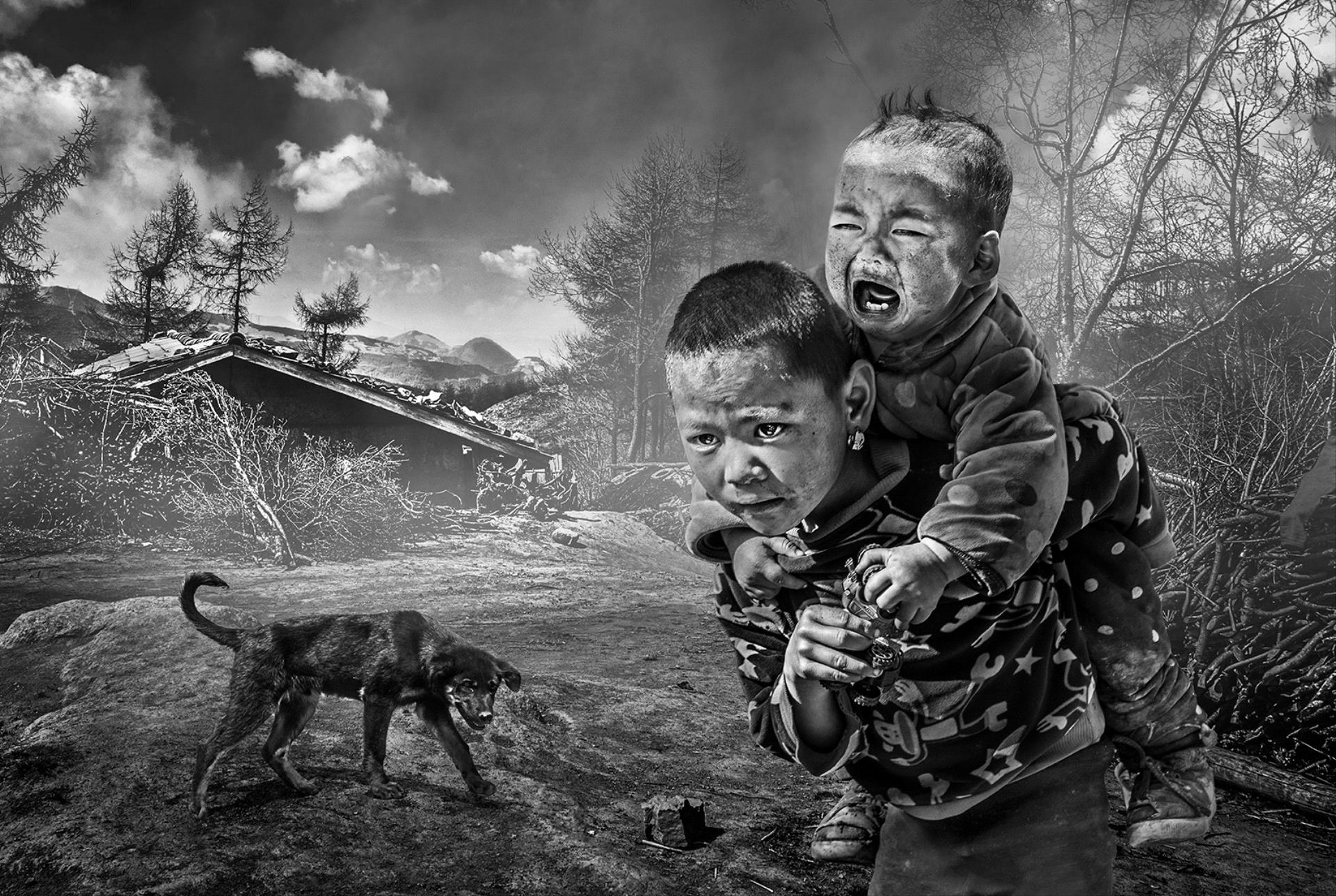 Golden Dragon Photo Award - Wendy Wai Man Lam (Hong Kong) - Brothers Bw